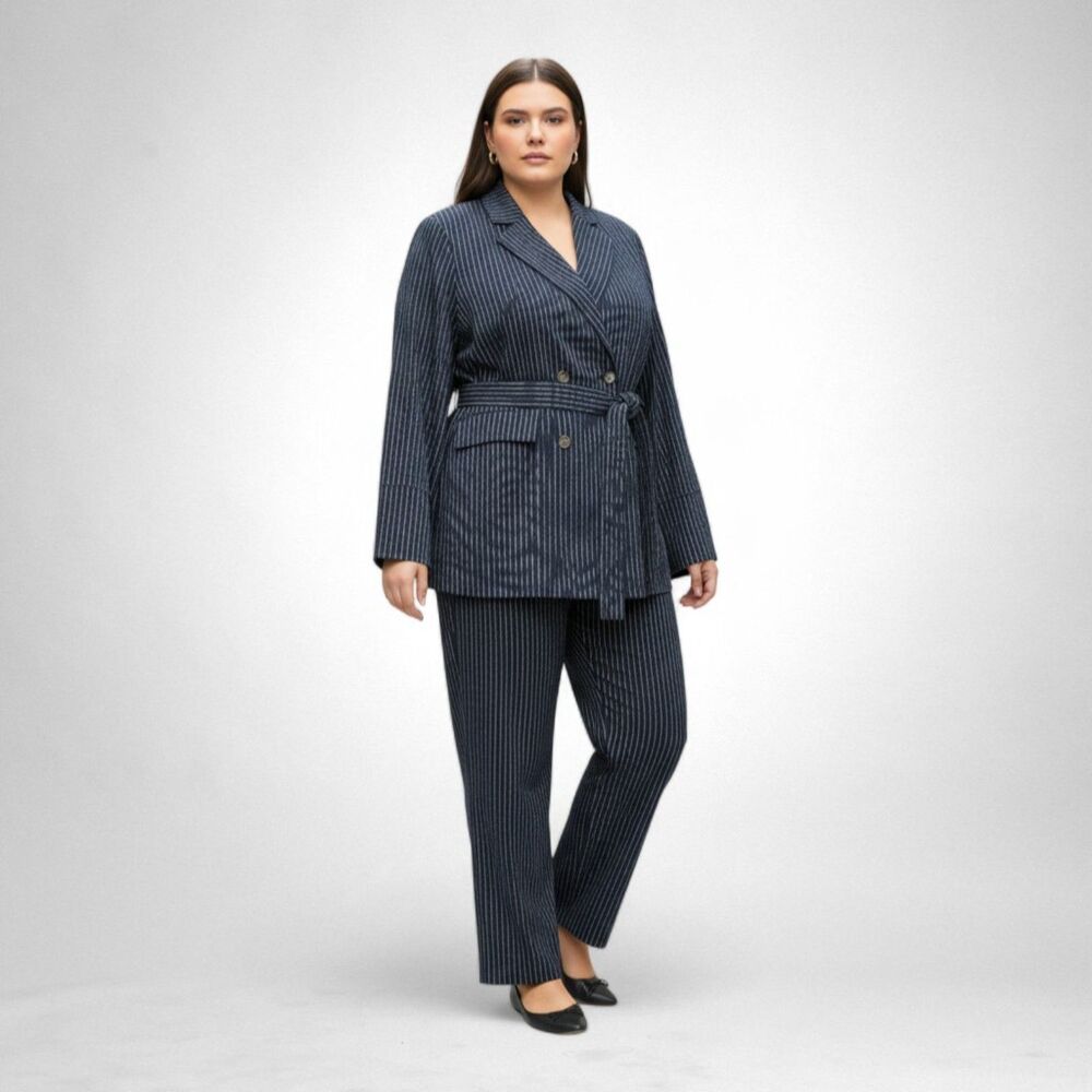 The DROP Sky Captain Striped Pantsuit by @signedblake, NWT! Size 2X